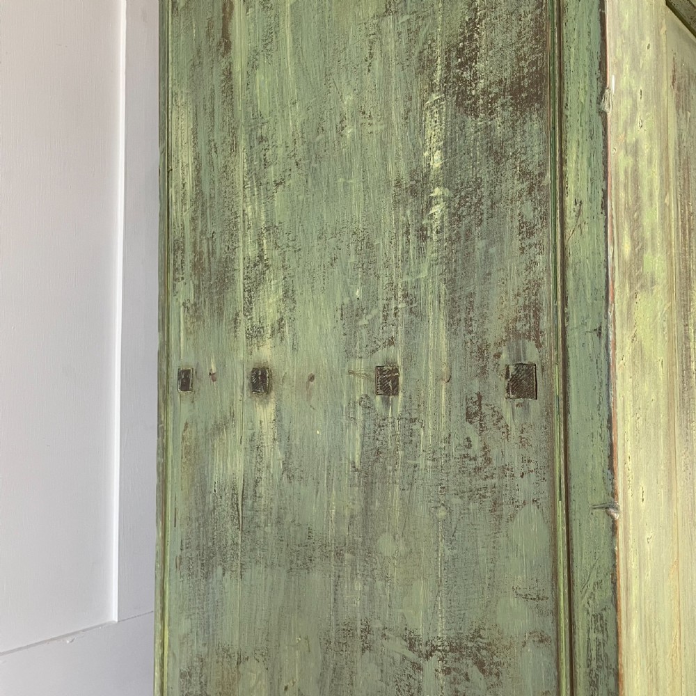 19th C. Painted Pine Pigeon Hole Cupboard View VII