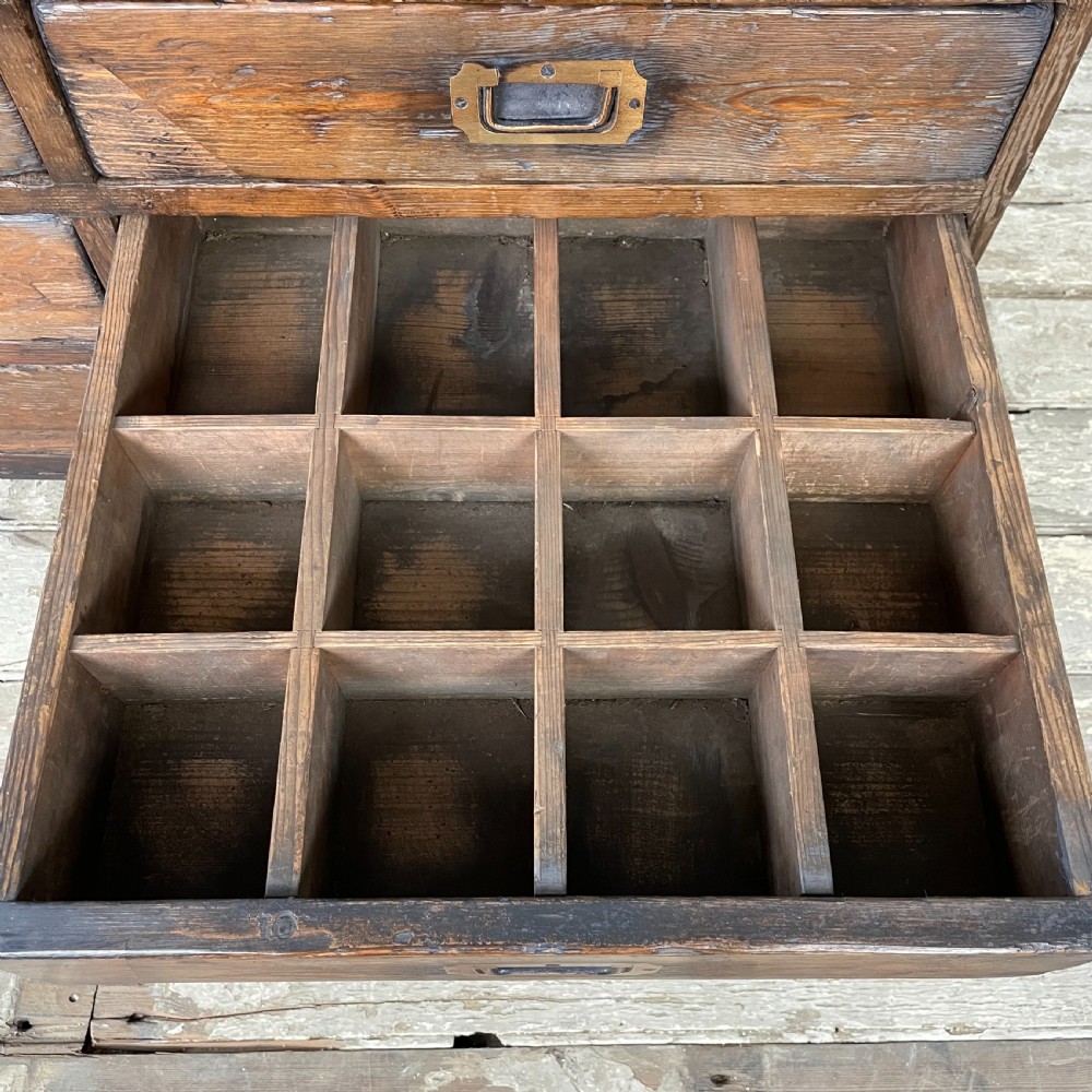 19th C. Gunsmiths Bank of Drawers View V