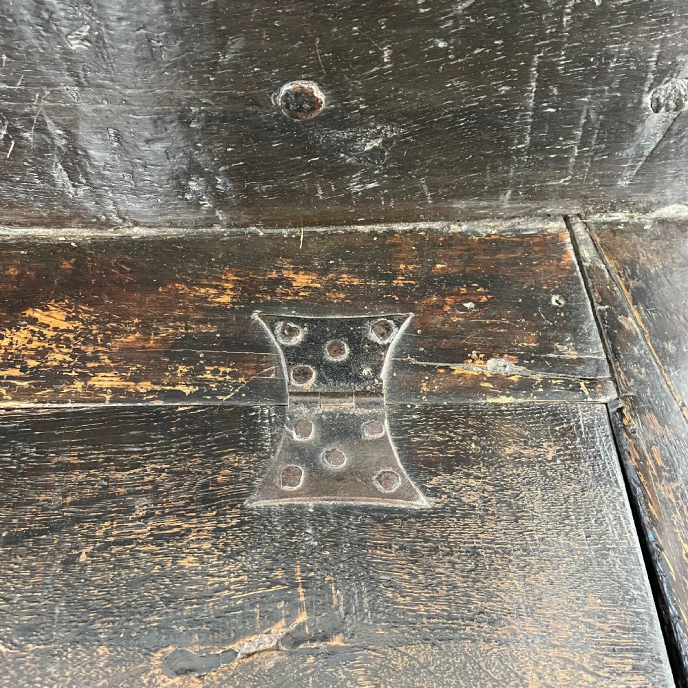 18th C. Oak Box Settle View VII