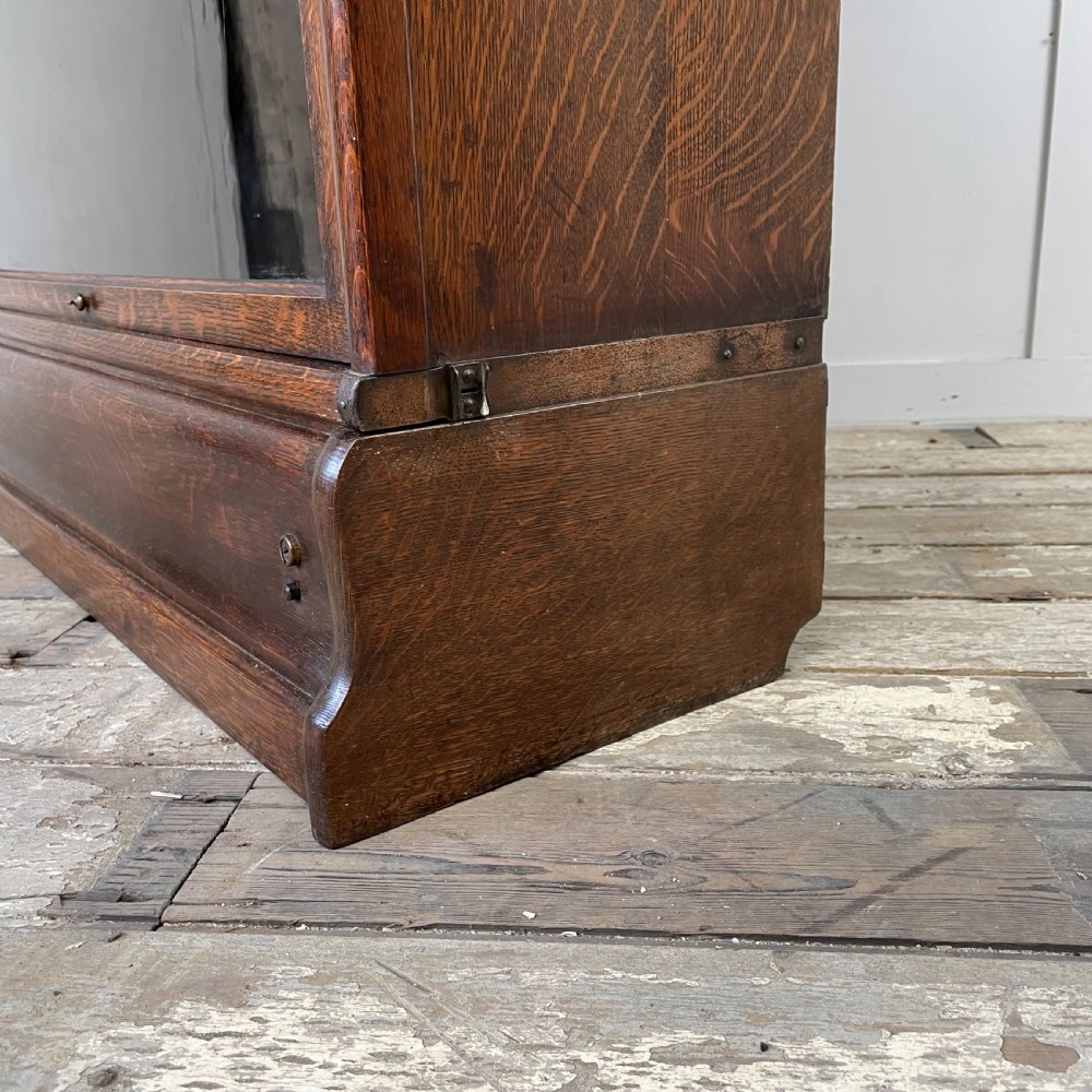 Oak Globe Wernicke Barristers Bookcase View III