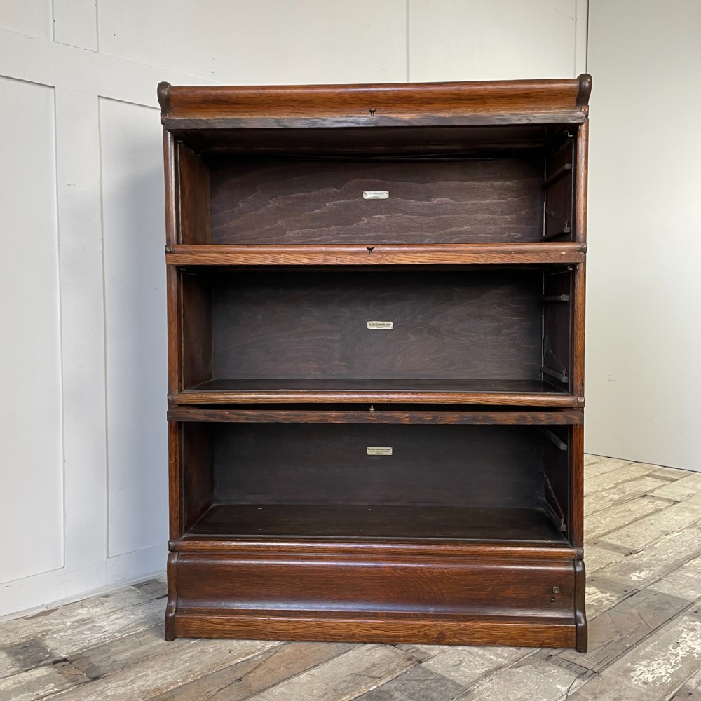 Oak Globe Wernicke Barristers Bookcase View VI
