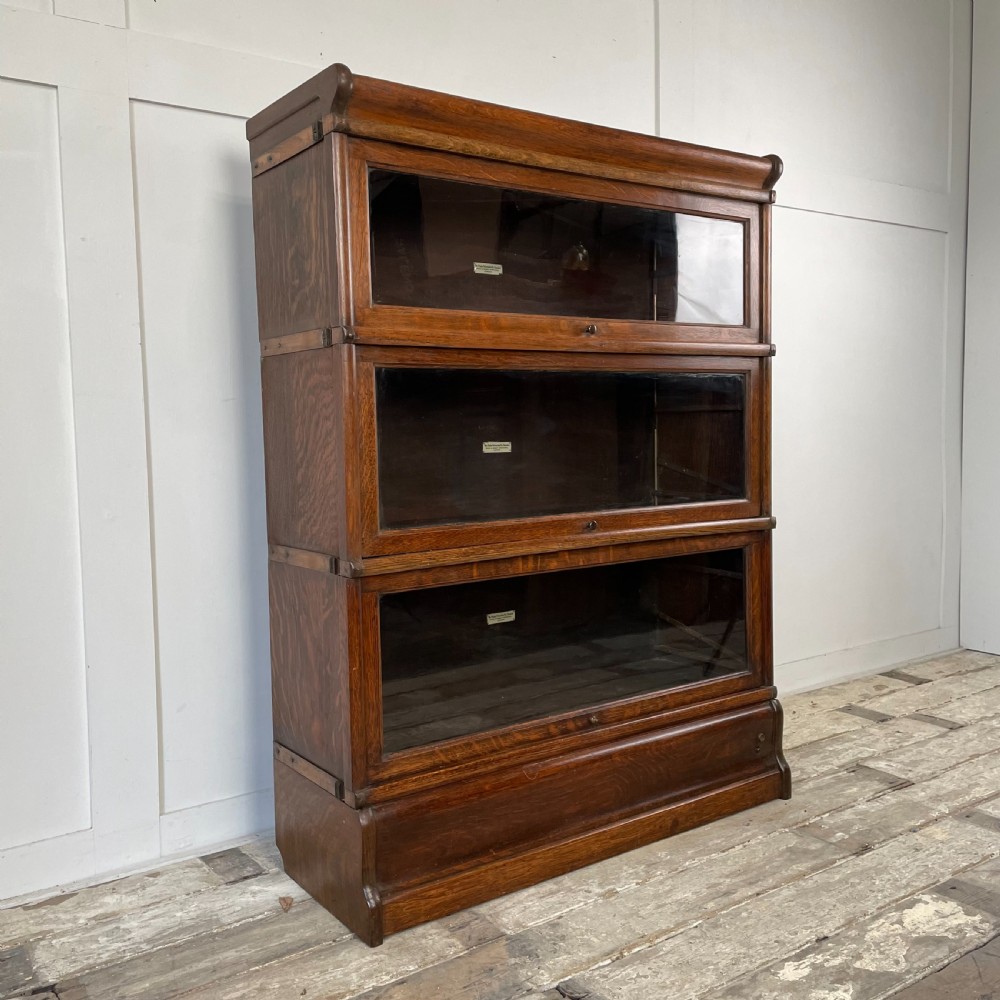 Oak Globe Wernicke Barristers Bookcase View VII