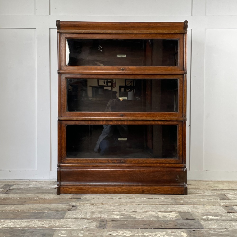 Oak Globe Wernicke Barristers Bookcase View VIII
