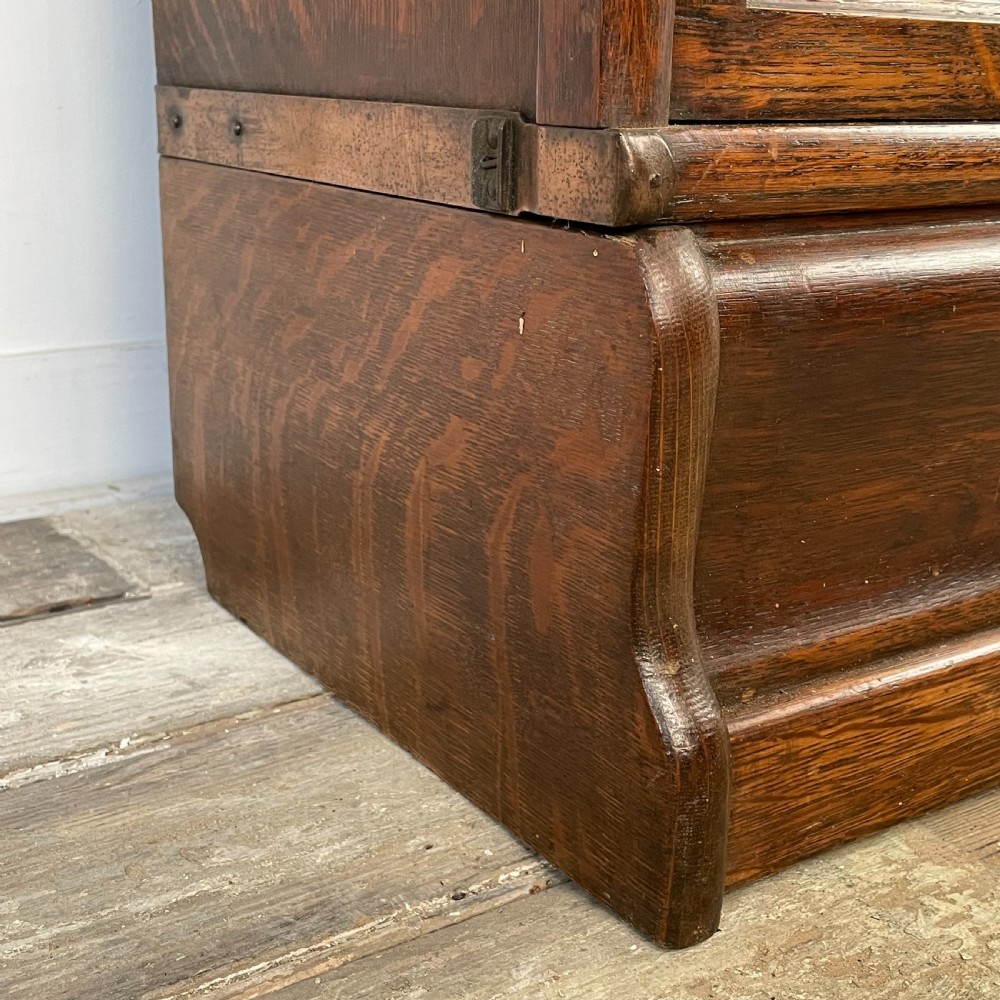 Oak Globe Wernicke Barristers Bookcase View XVIII