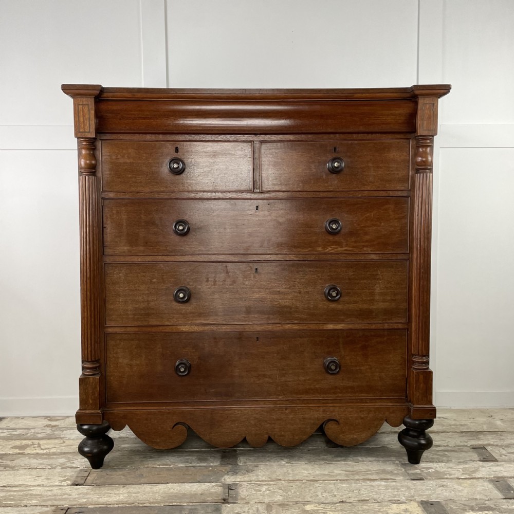 19th C. Welsh Oak Chest of Drawers
