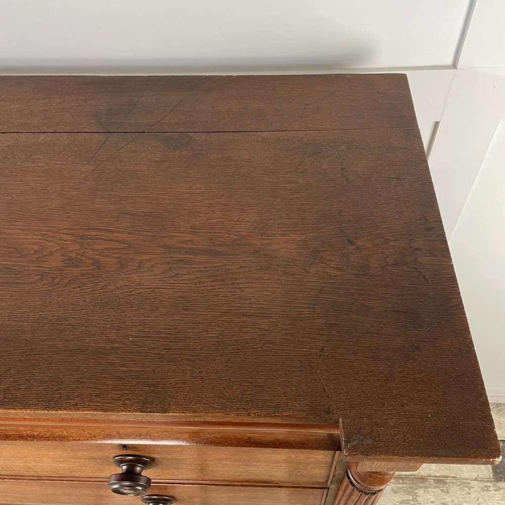 19th C. Welsh Oak Chest of Drawers View XVIII