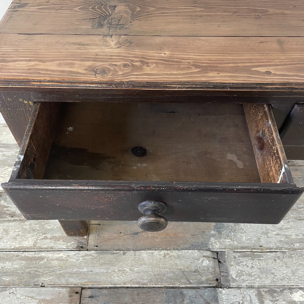 Georgian Painted Pine Prep Table View XII