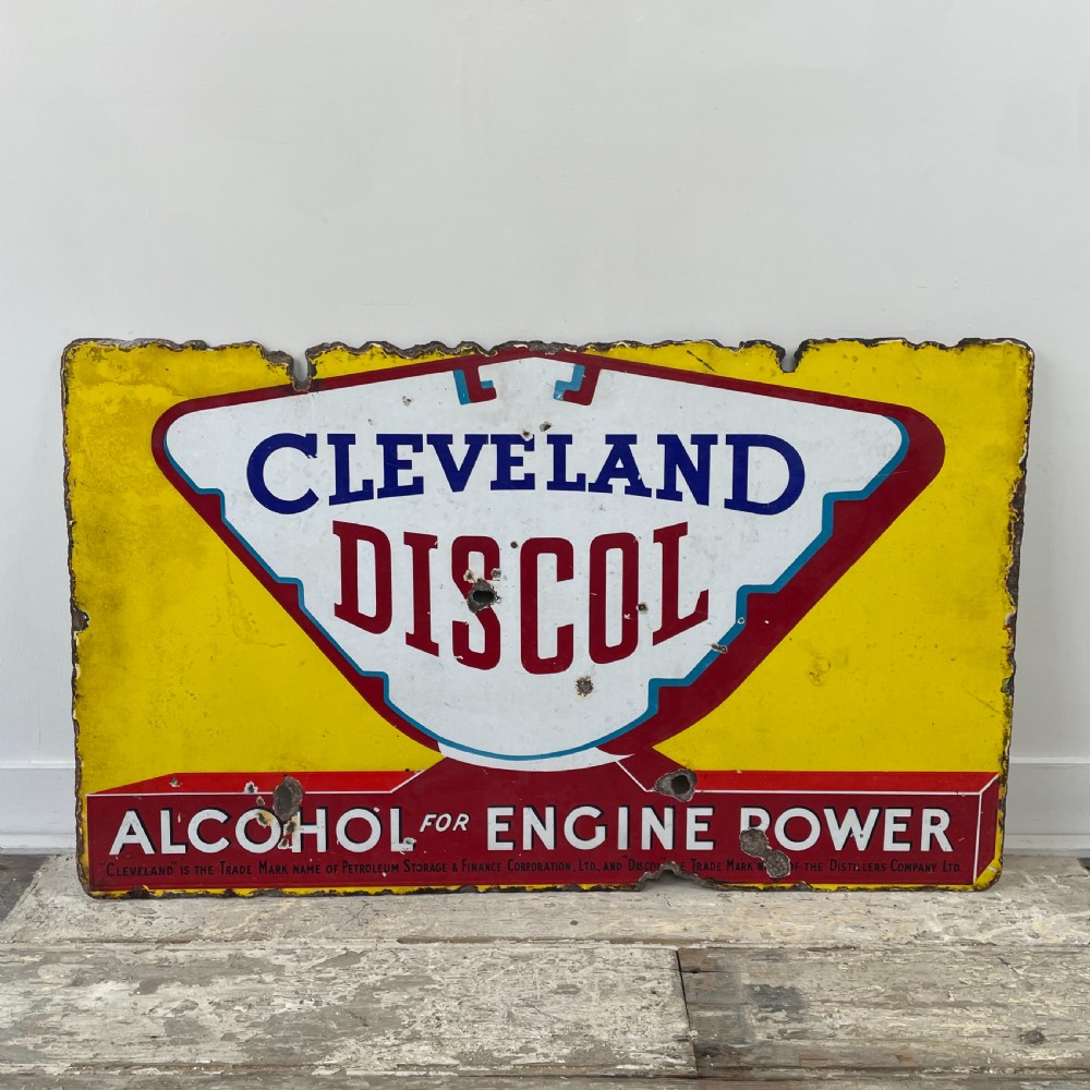 1930's Enamel Advertising Sign - Cleveland Discol