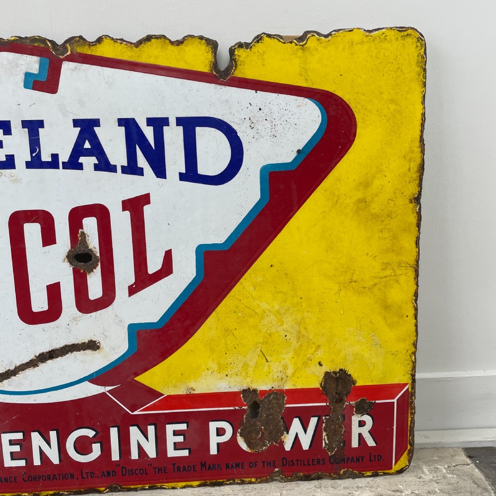 1930's Enamel Advertising Sign - Cleveland Discol View VIII