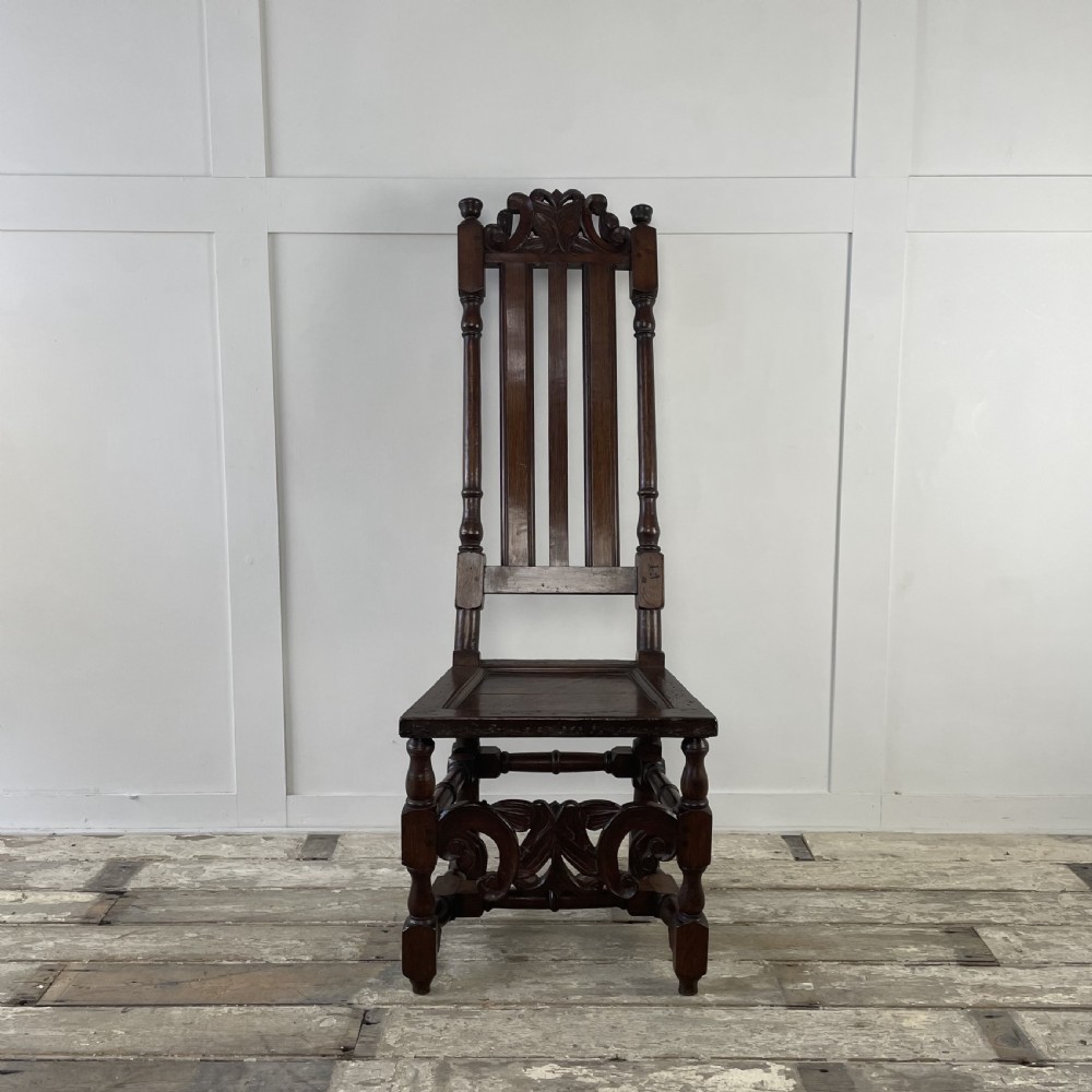 17th C. Oak Hall Chair
