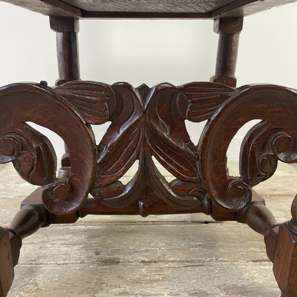 17th C. Oak Hall Chair View II