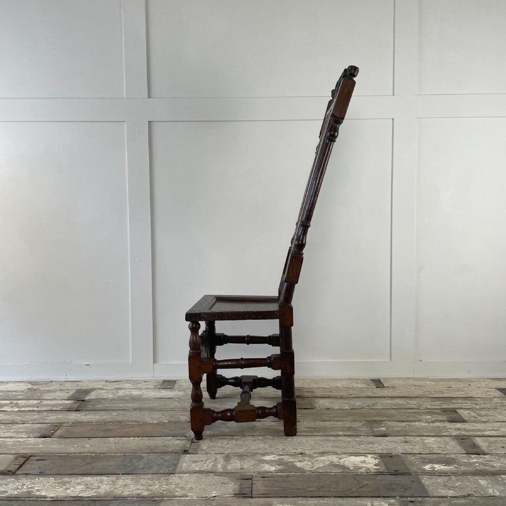 17th C. Oak Hall Chair View VI