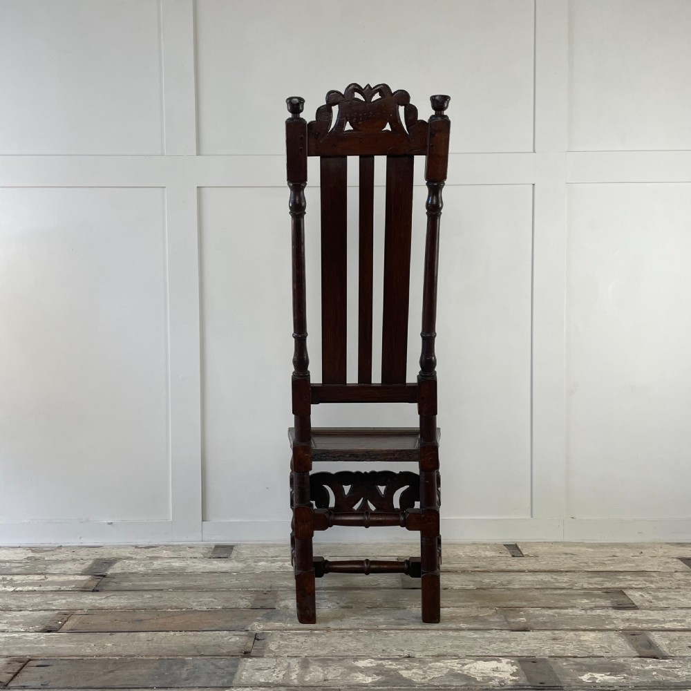 17th C. Oak Hall Chair View VIII
