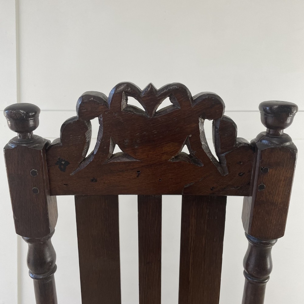 17th C. Oak Hall Chair View IX