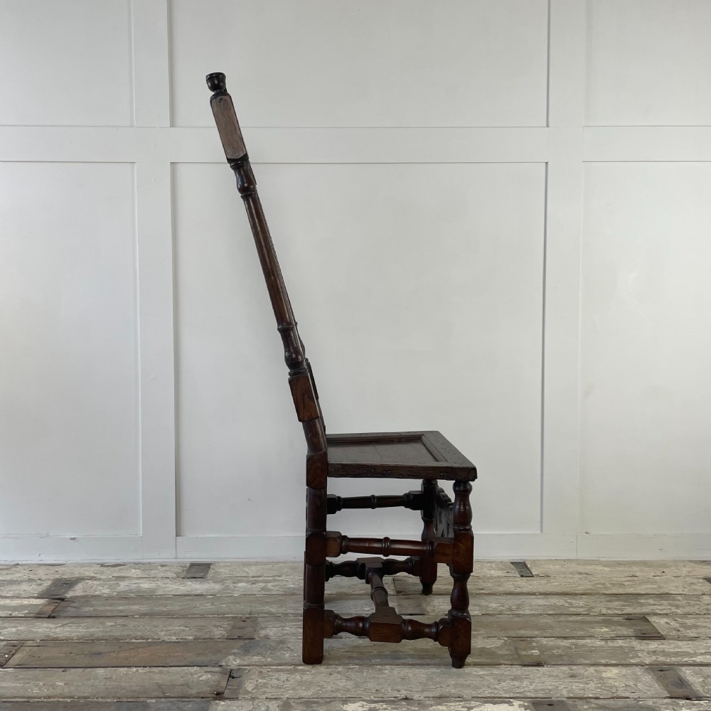 17th C. Oak Hall Chair View X