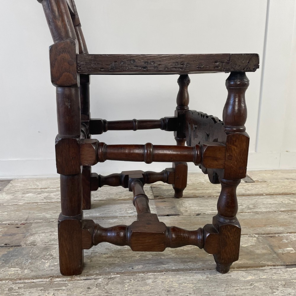 17th C. Oak Hall Chair View XI