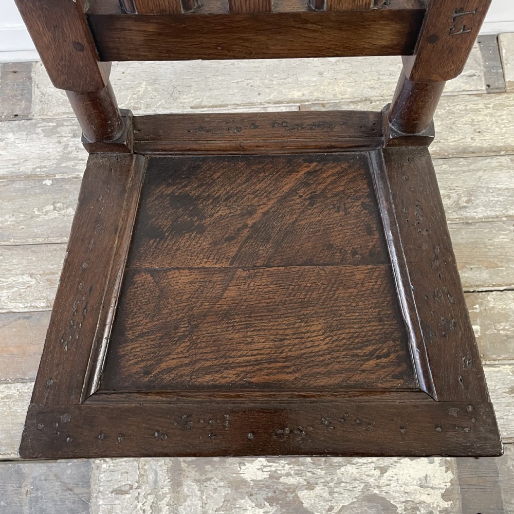 17th C. Oak Hall Chair View XIII