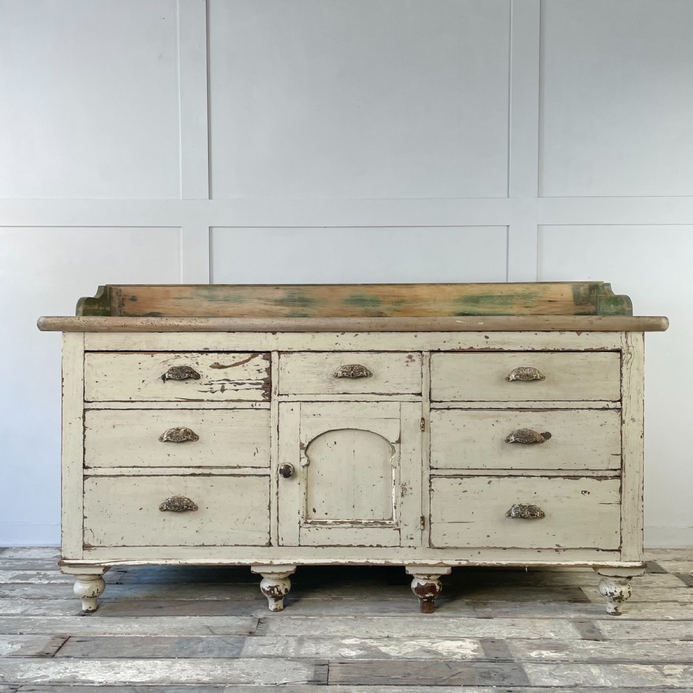 Victorian Pine Kitchen Dresser Base
