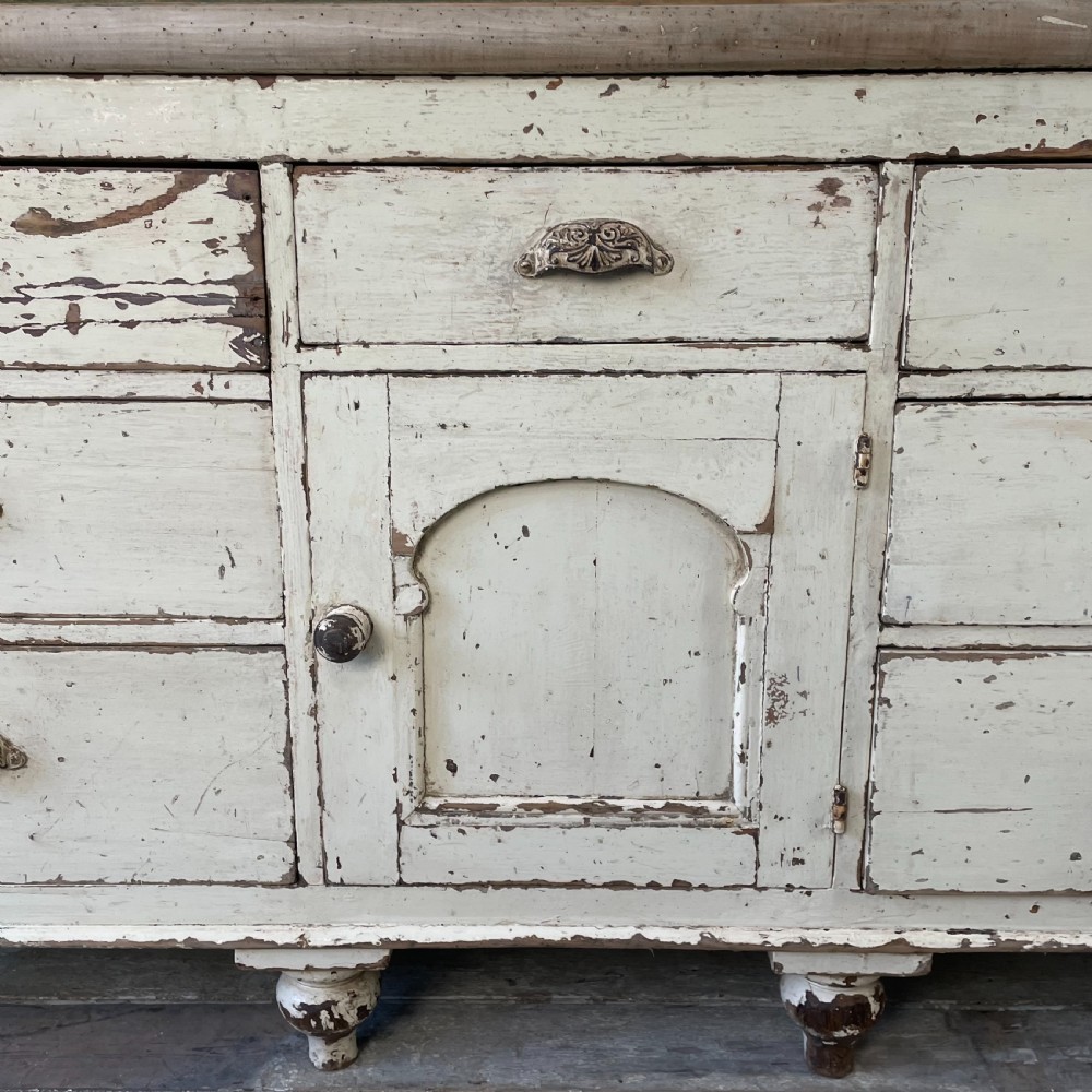 Victorian Pine Kitchen Dresser Base View III
