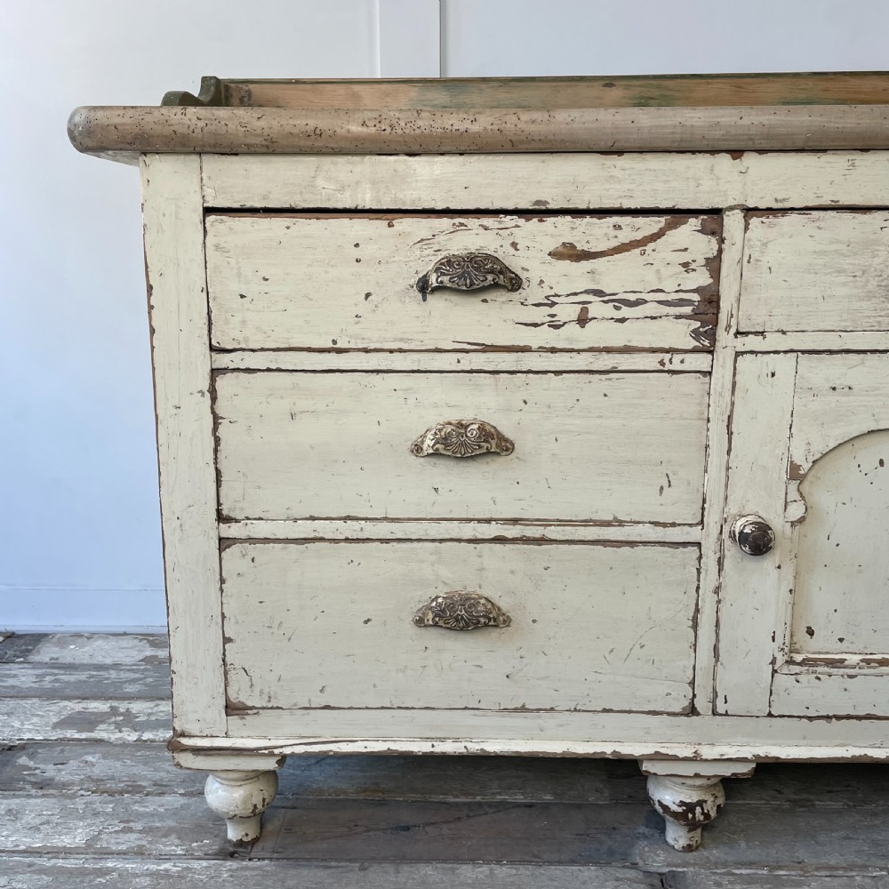 Victorian Pine Kitchen Dresser Base View IV