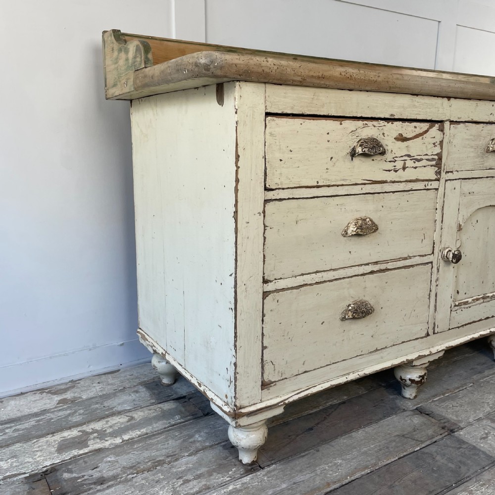Victorian Pine Kitchen Dresser Base View VIII
