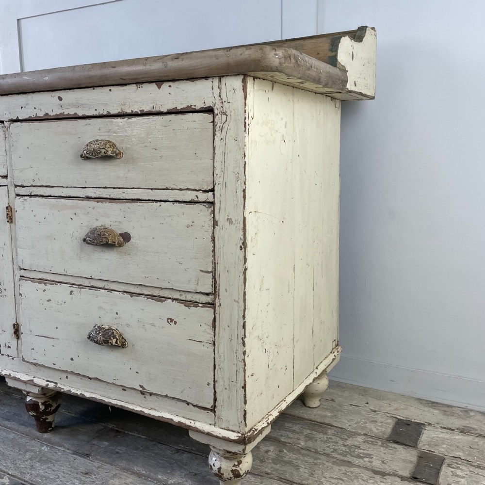 Victorian Pine Kitchen Dresser Base View XI