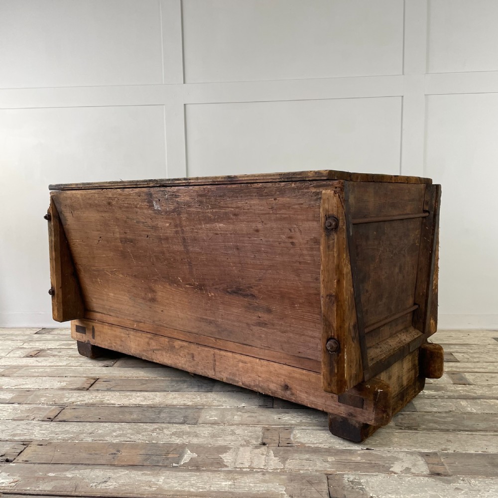 Large 19th C. Pine Dough Bin