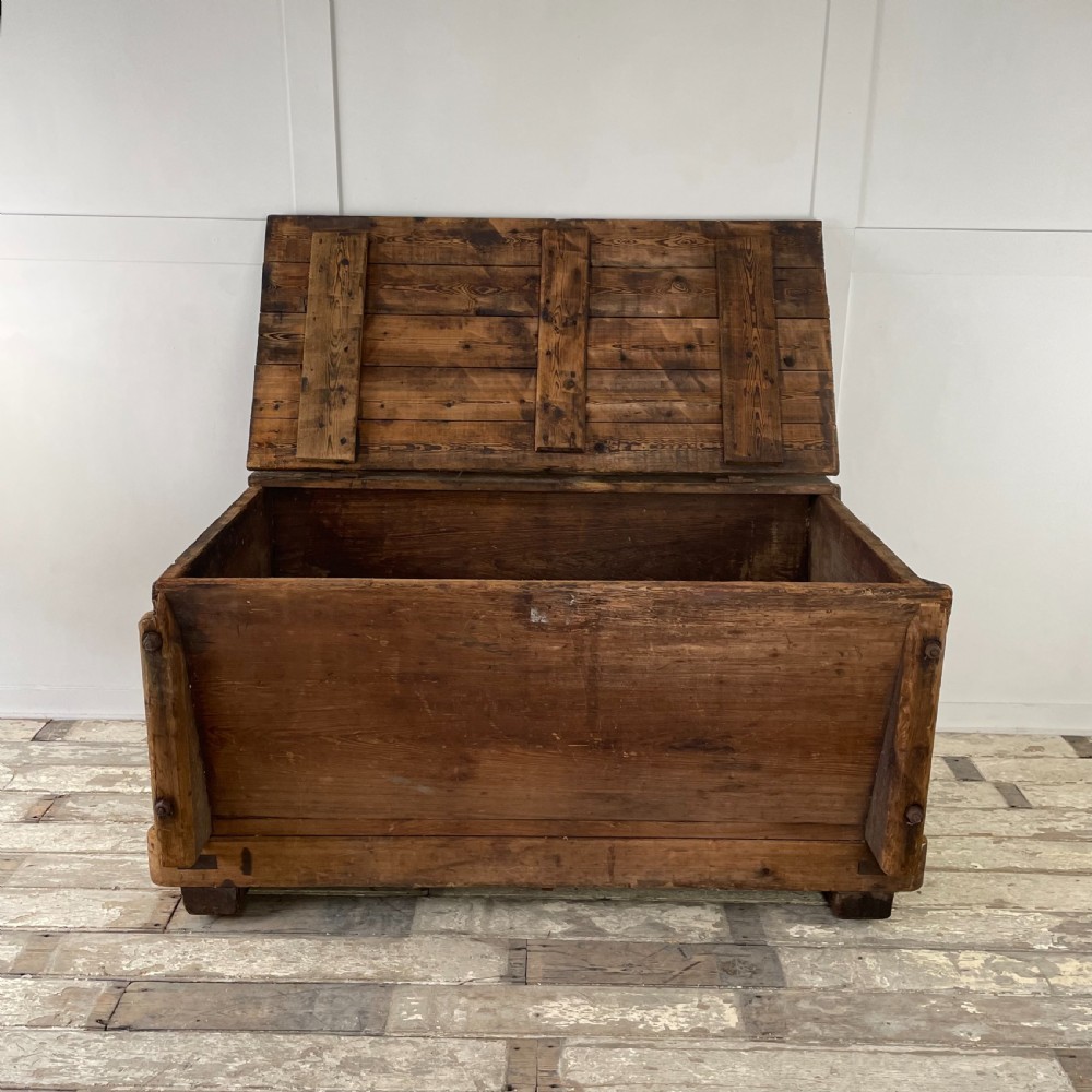 Large 19th C. Pine Dough Bin View III