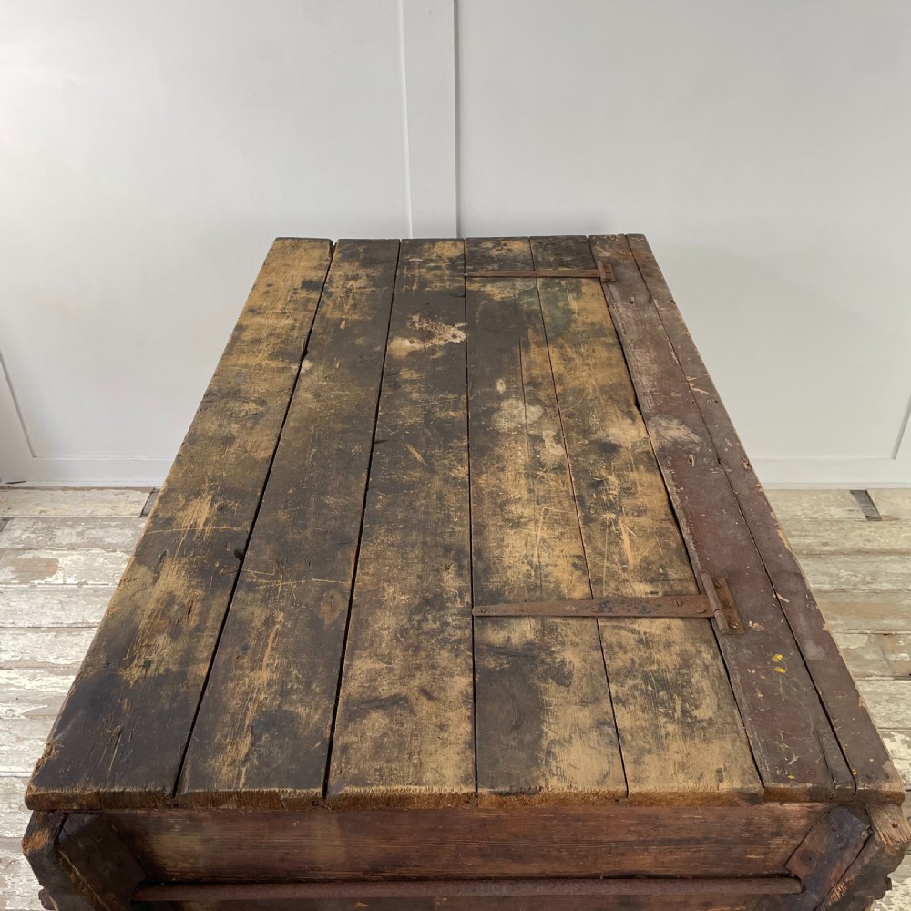Large 19th C. Pine Dough Bin View XII