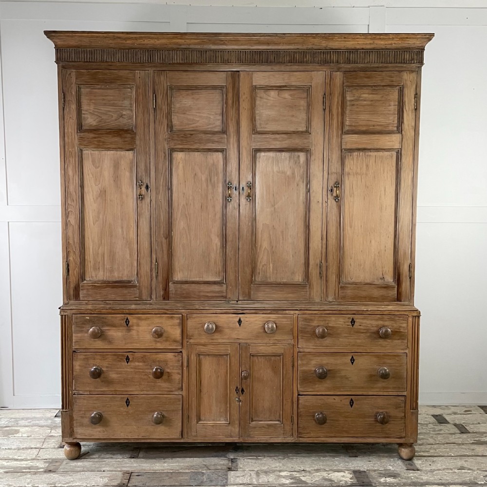 Early 19th C. Pine Housekeepers Cupboard