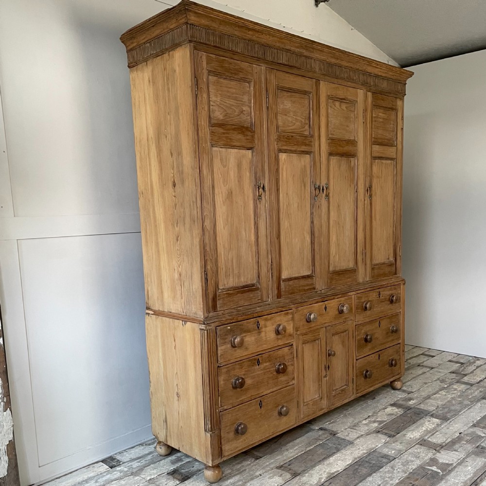 Early 19th C. Pine Housekeepers Cupboard View XVIII