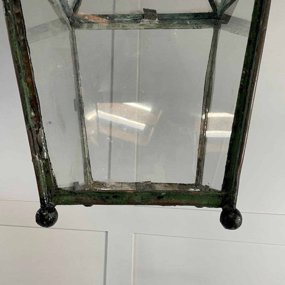 Large Victorian Copper Lantern Pendant Light View III
