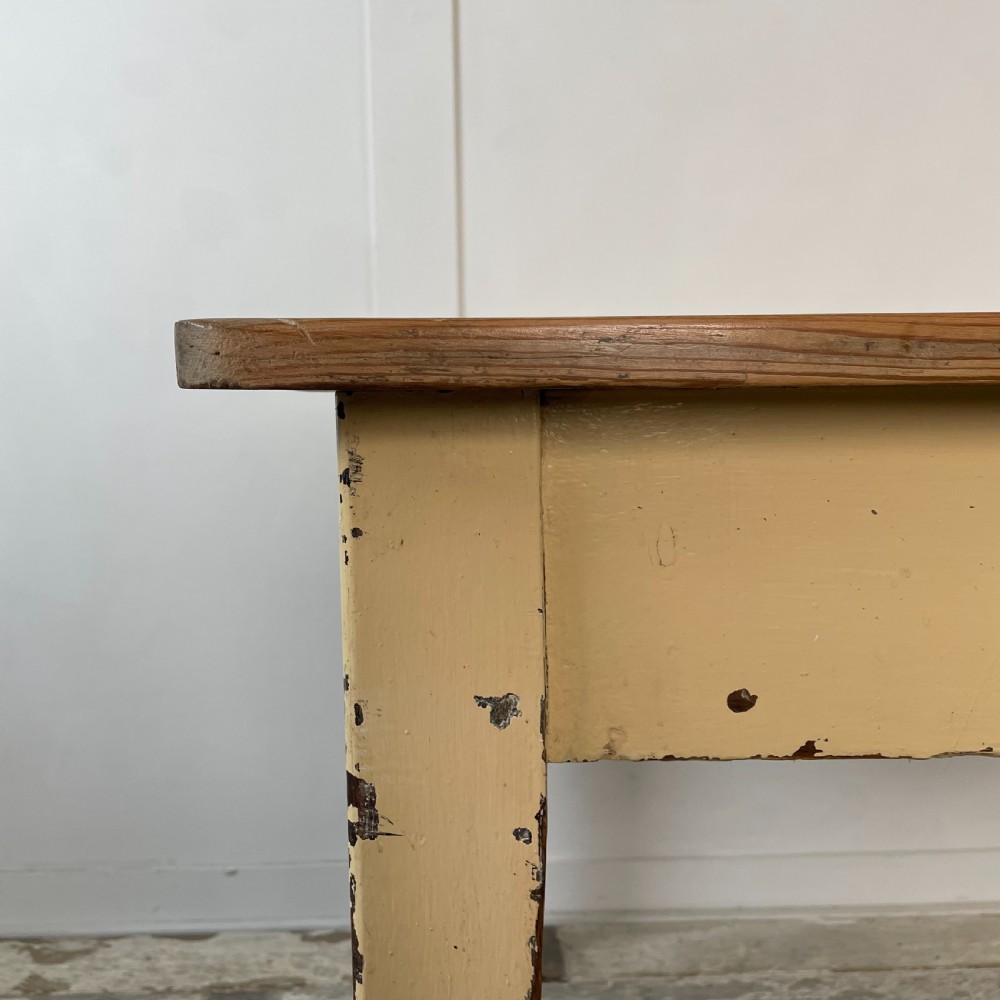 Victorian Pine Painted Kitchen Table View VII
