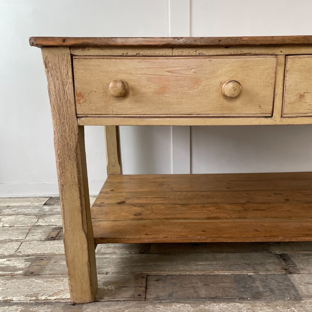 Early Victorian Pine Prep Table View IV