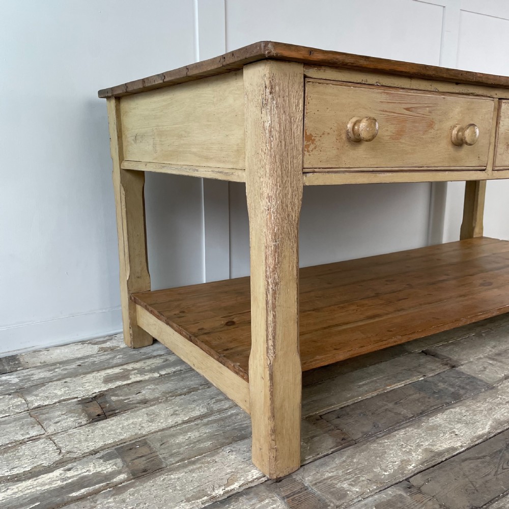 Early Victorian Pine Prep Table View V