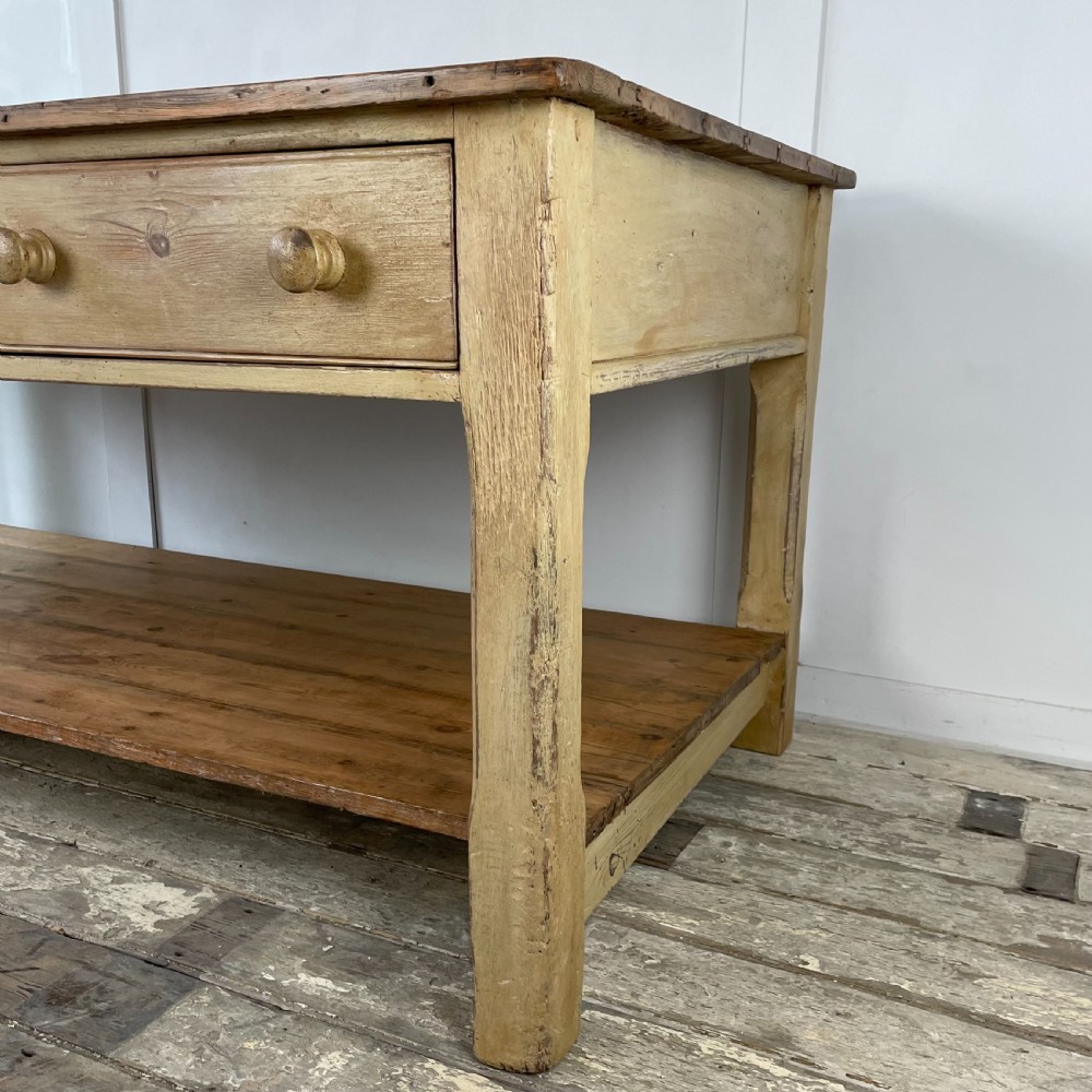 Early Victorian Pine Prep Table View VI