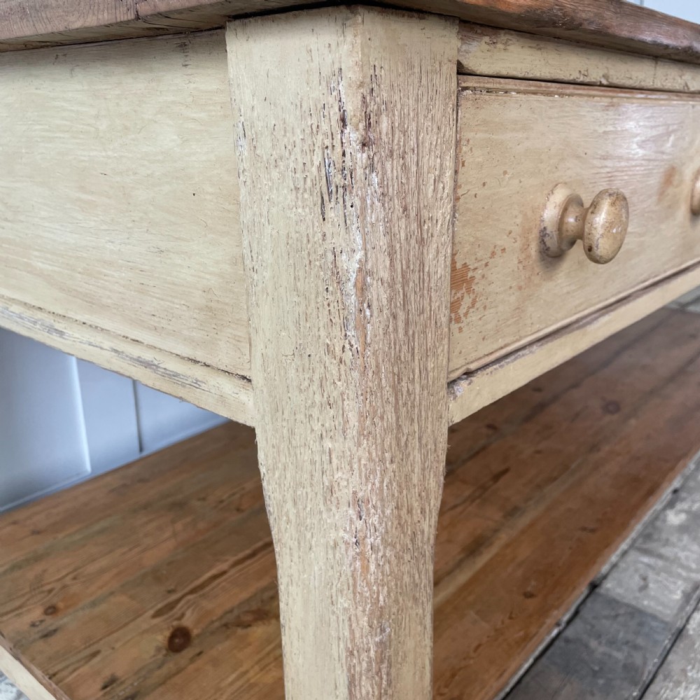 Early Victorian Pine Prep Table View X