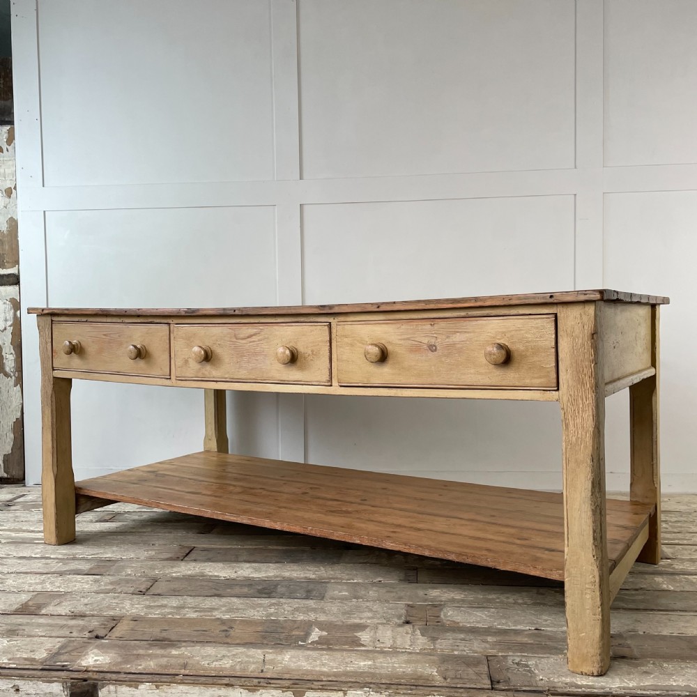 Early Victorian Pine Prep Table View XIII