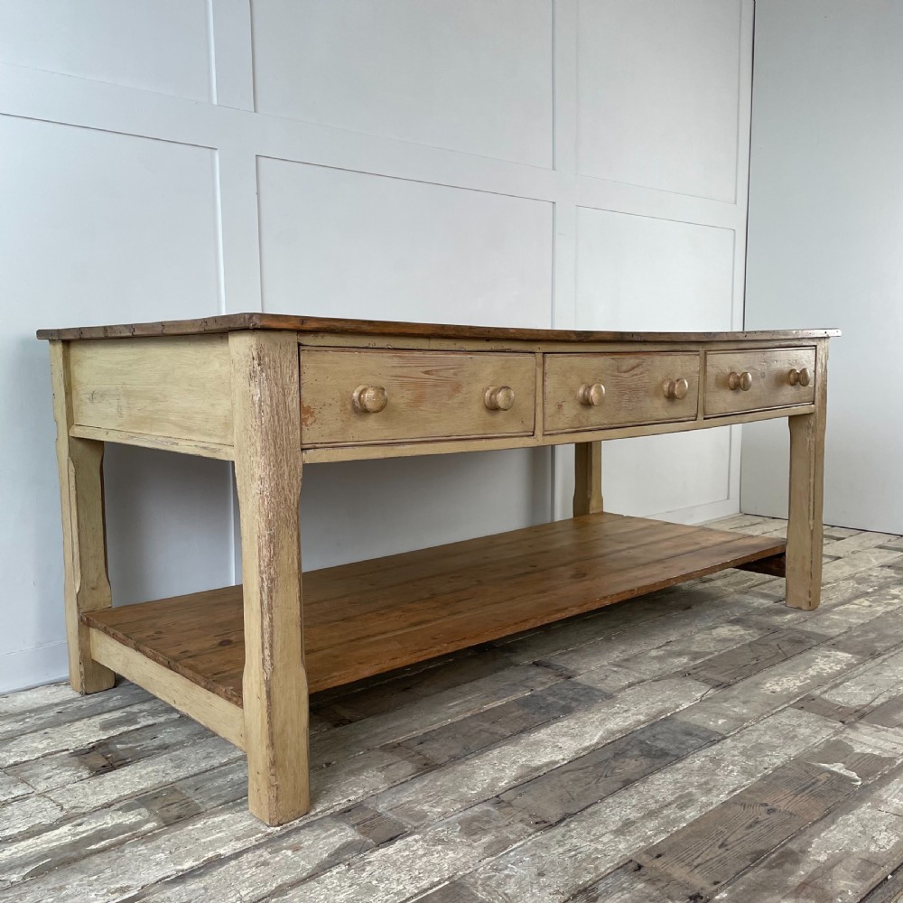 Early Victorian Pine Prep Table View XIV