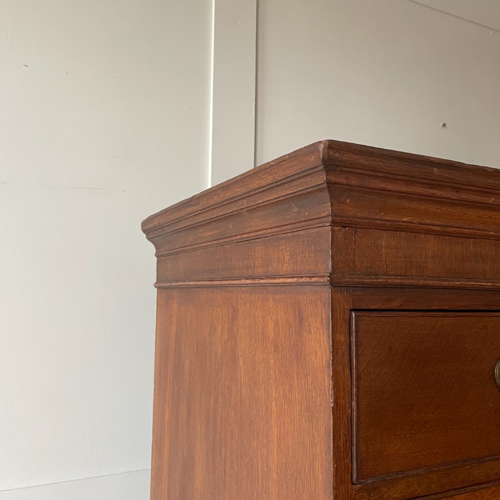 18th C. Oak Chest on Chest of Drawers View VIII