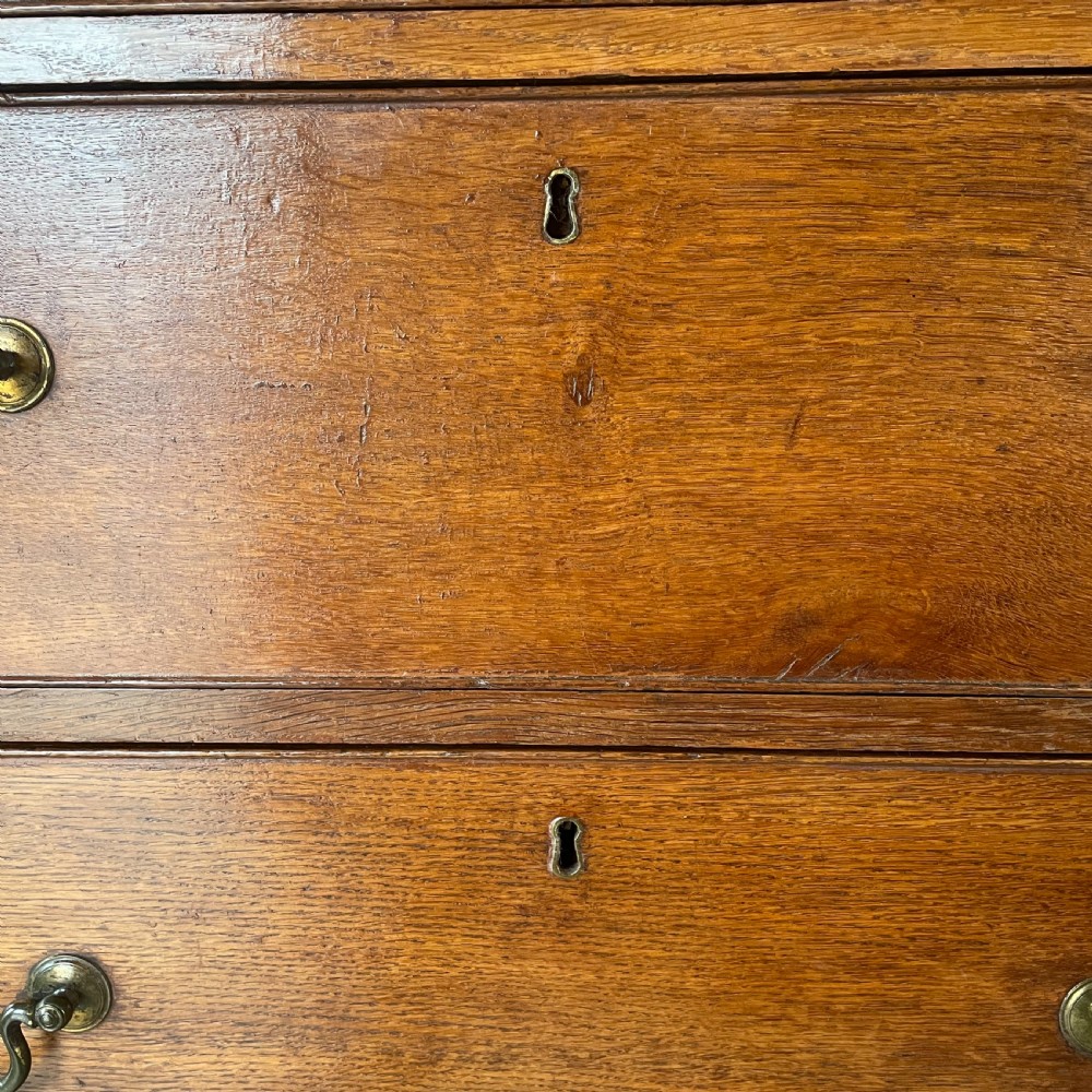 18th C. Oak Chest on Chest of Drawers View X