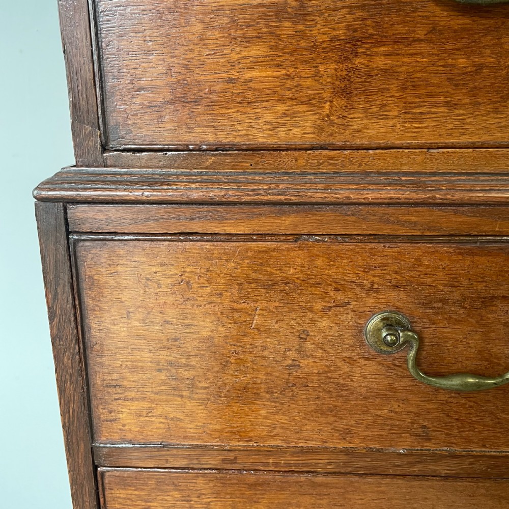 18th C. Oak Chest on Chest of Drawers View XI