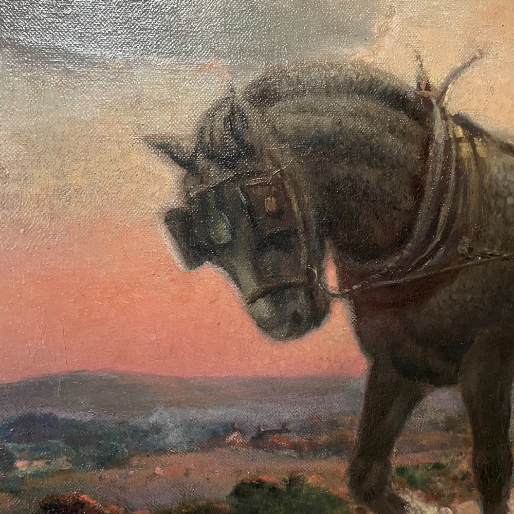 Oil on Canvas of Rural Scene  signed William Cox View II
