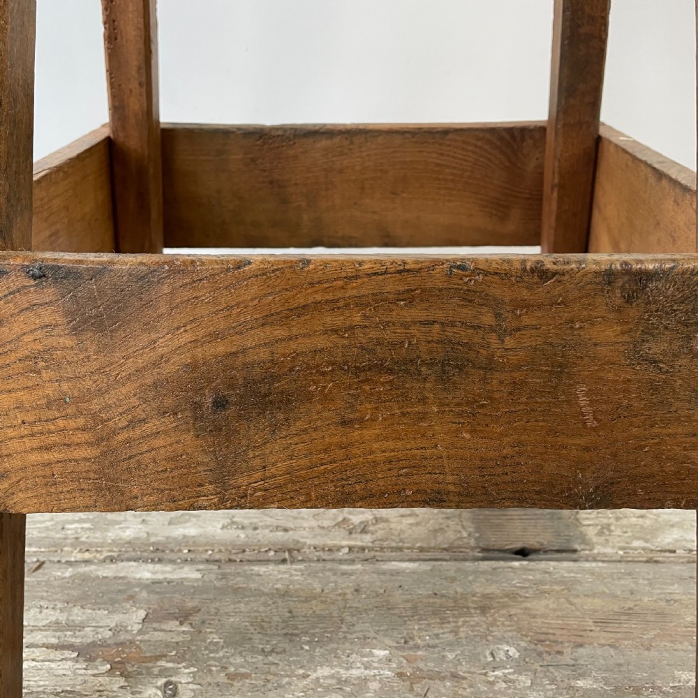 Pair 19th C. Pine and Elm Stools View X