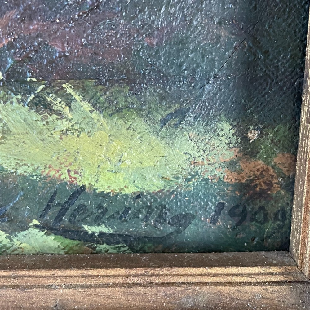 Oil on Canvas - Signed and Dated Hering 1909 View VIII
