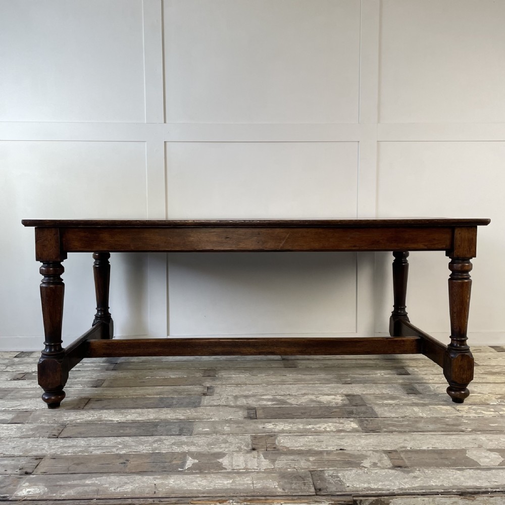 Early 20th C. Oak Refectory Table View II