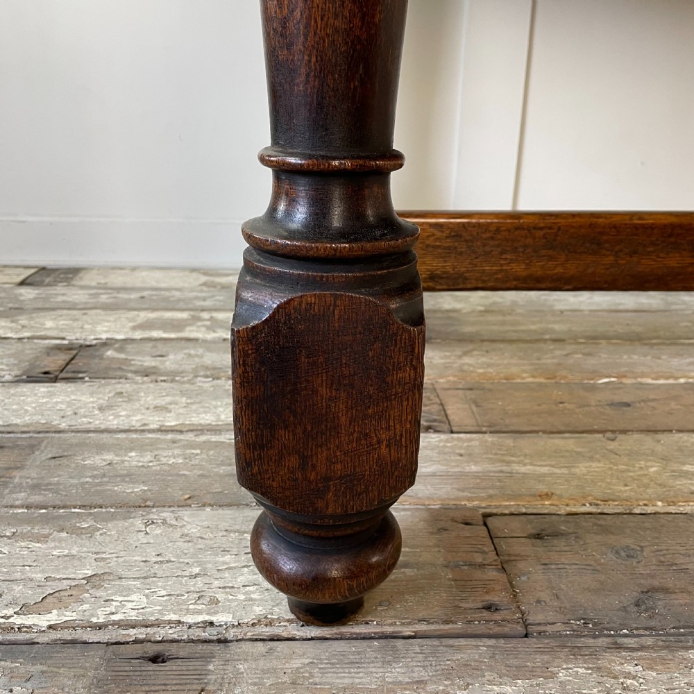 Early 20th C. Oak Refectory Table View III