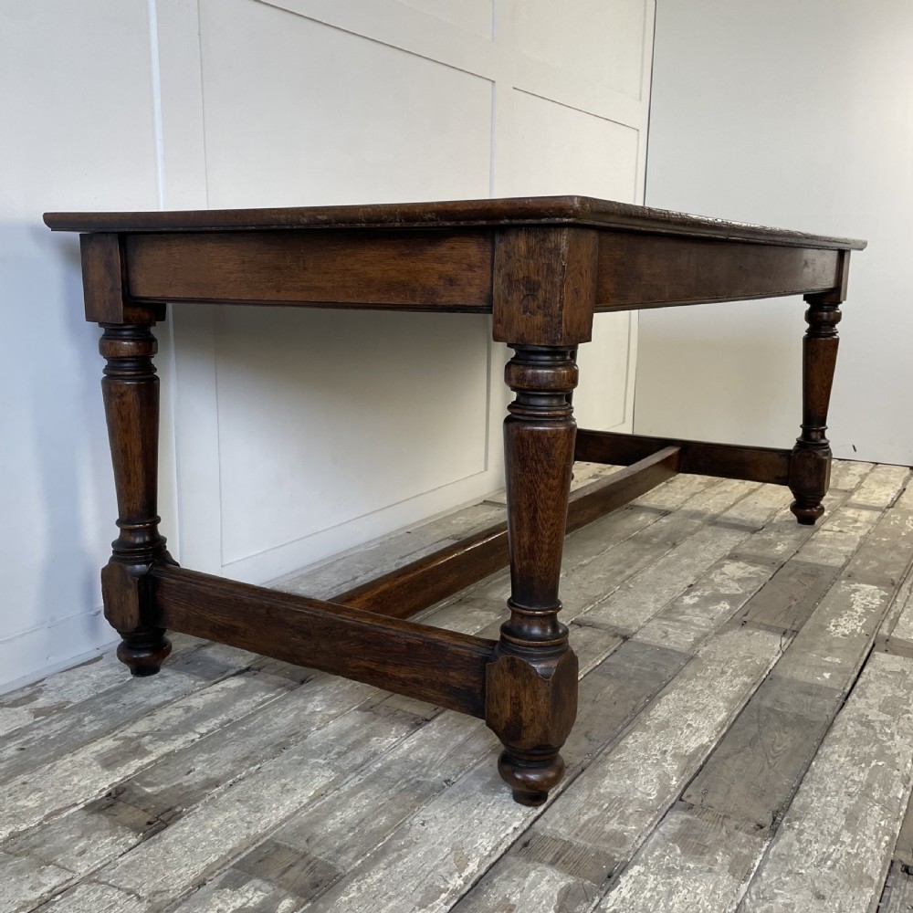 Early 20th C. Oak Refectory Table View VI