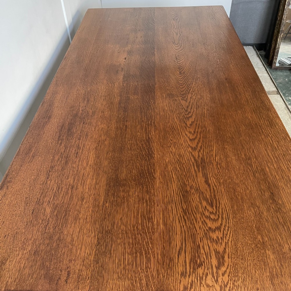 Early 20th C. Oak Refectory Table View VII