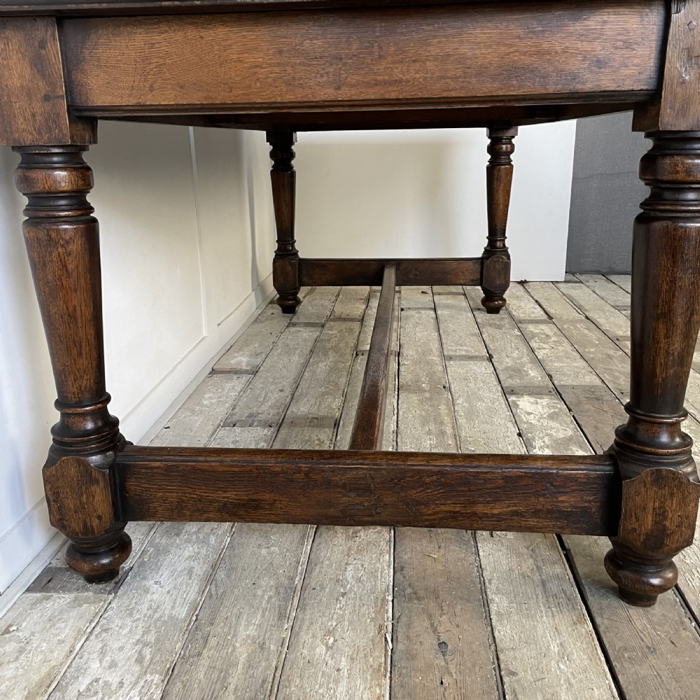 Early 20th C. Oak Refectory Table View XI